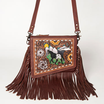 American Darling Cross Body Hand Tooled Genuine Leather Western Women Bag Handbag Purse | Crossbody for Cute